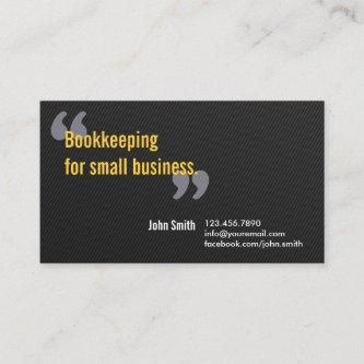 Minimal Dark Bookkeeping Service