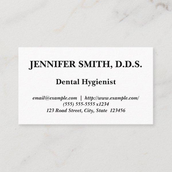 Minimal Dental Hygienist
