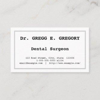 Minimal Dental Surgeon