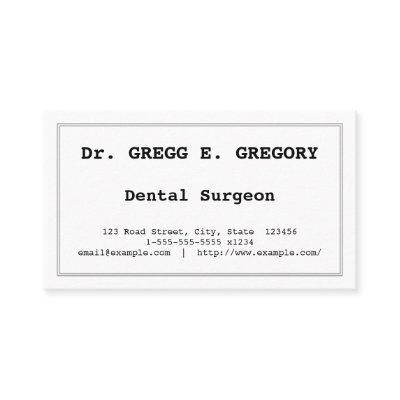 Minimal Dental Surgeon