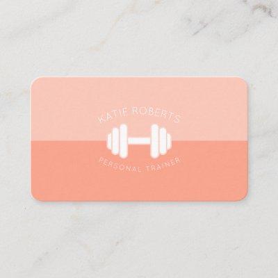 Minimal Dumbbell Personal Trainer Pink