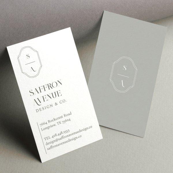 Minimal Elegant Custom Monogram Crest Moss Grey