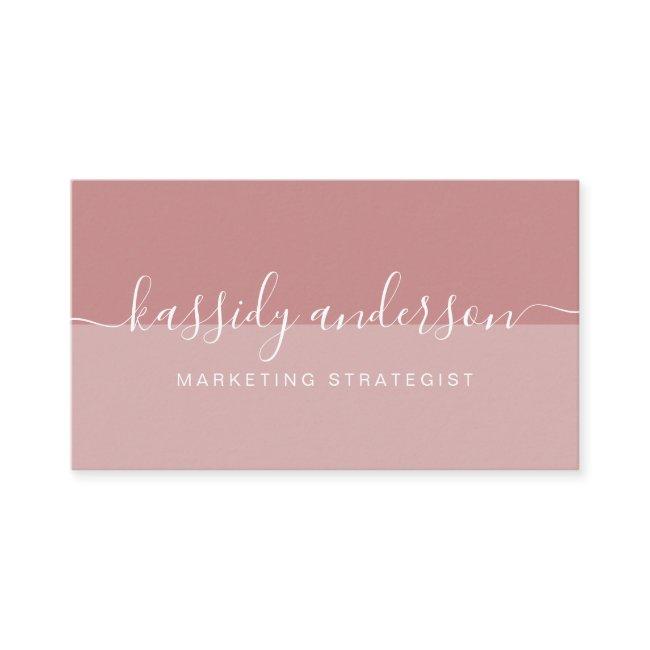 Minimal Elegant Script Business Logo Two-Tone Pink