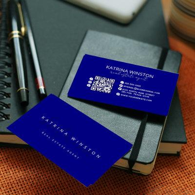 Minimal Elegant Typography QR Code Social Media