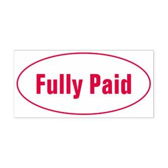 Minimal "Fully Paid" Rubber Stamp