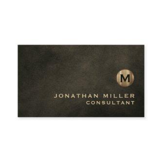 Minimal Luxury Black Gold Monogram