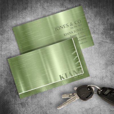 Minimal Metal Sheen & Foil Olive Green Std ID791