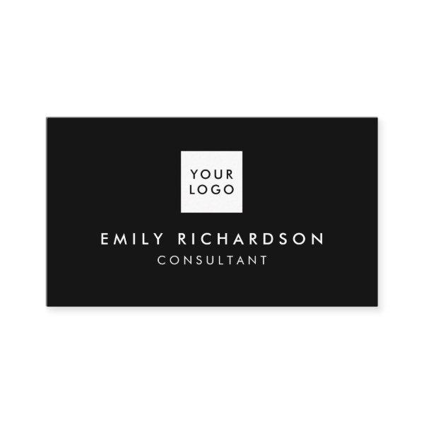 Minimal modern black and white professional logo