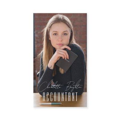 Minimal Modern Business Photo Accountant