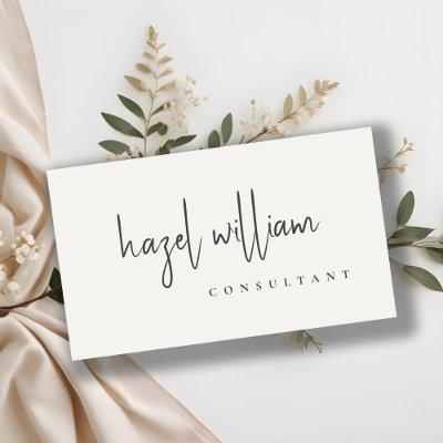Minimal Modern Simple Black and White Script