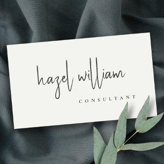 Minimal Modern Simple Black & White Script QR Code