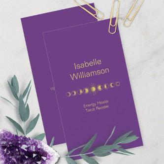 Minimal Modern Stars Amethyst Mystical Moon Phase