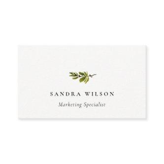 Minimal Pine Branch Foliage Stud Earring Display