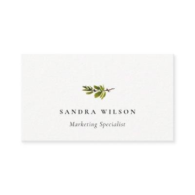 Minimal Pine Branch Foliage Stud Earring Display
