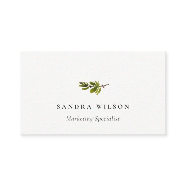 Minimal Pine Branch Foliage Stud Earring Display