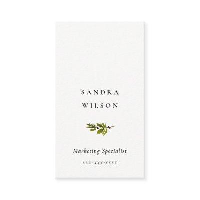 Minimal Pine Branch Foliage Stud Earring Display