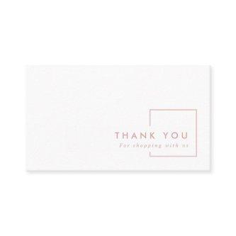 MINIMAL PINK BLUSH RECTANGLE THANK YOU LOGO