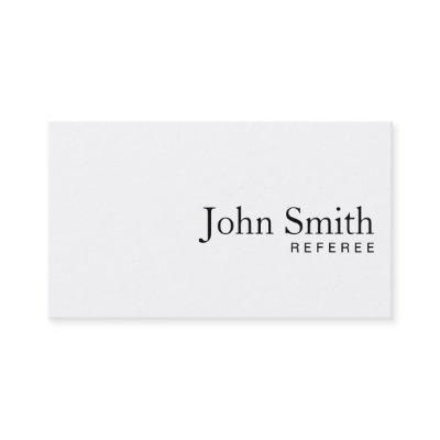 Minimal Plain White Referee
