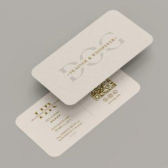 Minimal Professional Monogram Sand Modern