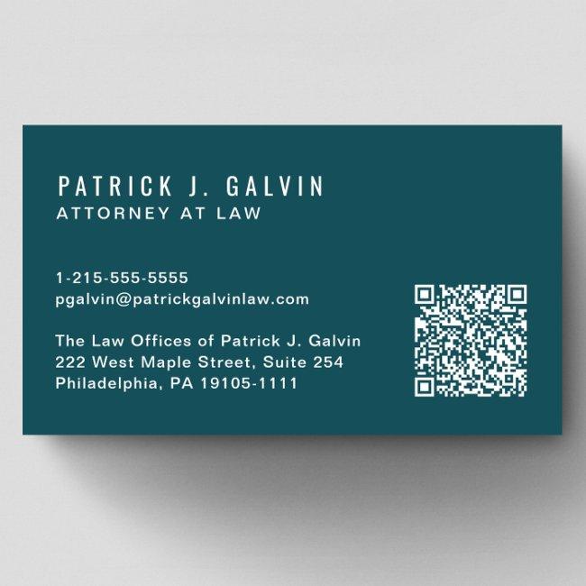 Minimal Professional QR Code Green