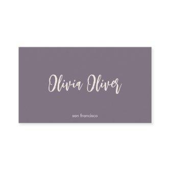 Minimal Purple Script Calligraphy Elegant Modern