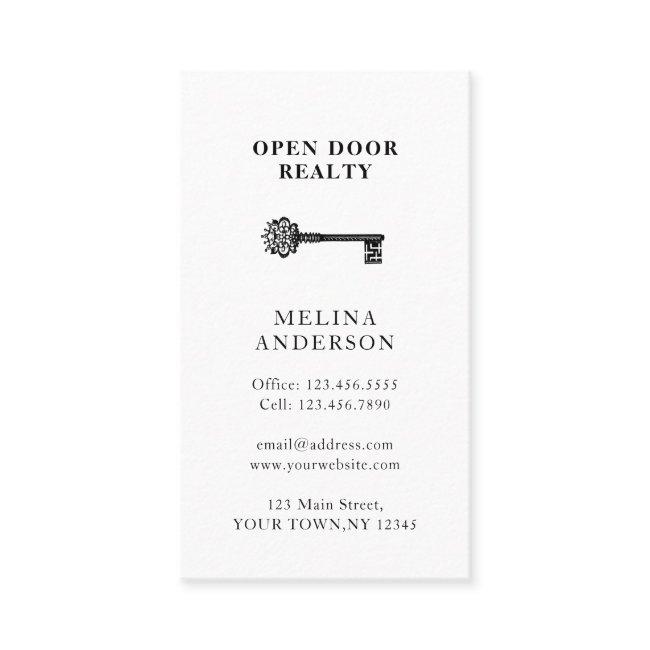 Minimal QR Code Real Estate Vintage Key