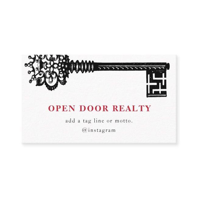 Minimal Real Estate Vintage Key