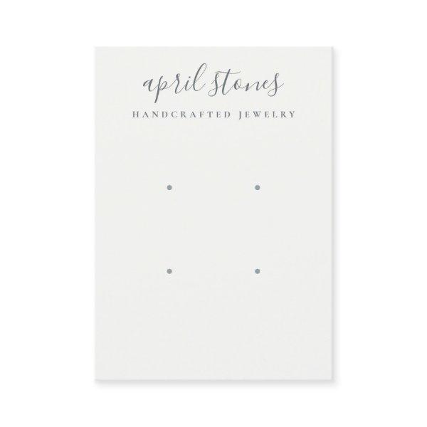 Minimal Script Black Grey White 2 Earring Display