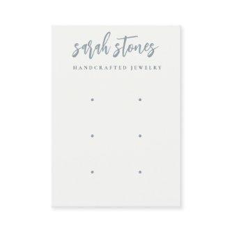 Minimal Script Black Grey White 3 Earring Display