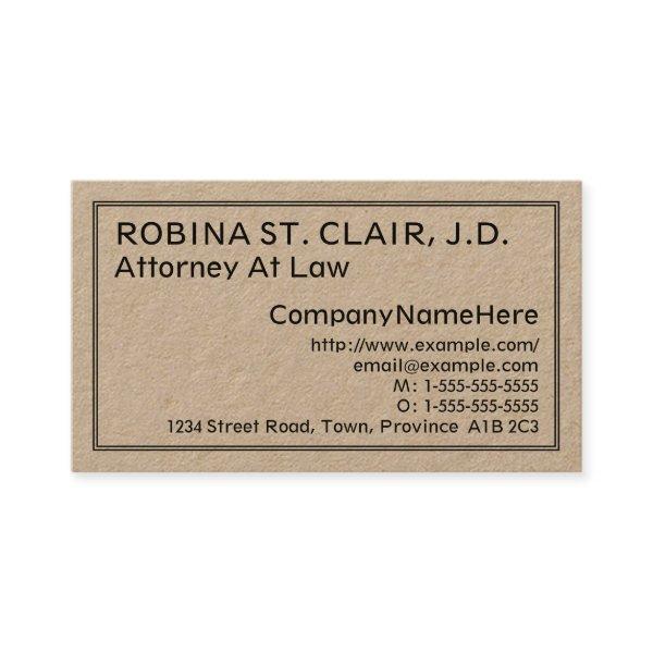 Minimal, Simple Attorney
