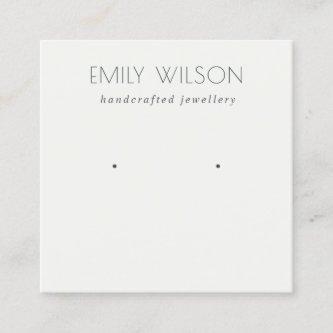 Minimal Simple Black And White Earring Display Square