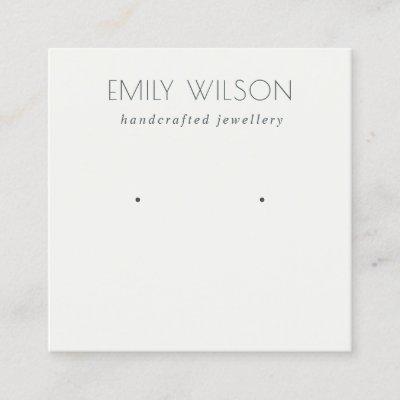 Minimal Simple Black And White Earring Display Square