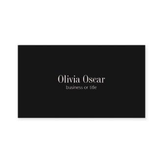 Minimal Simple Black Elegant Job Title Name Custom