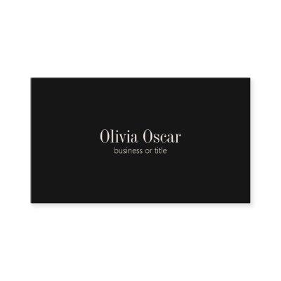 Minimal Simple Black Elegant Job Title Name Custom