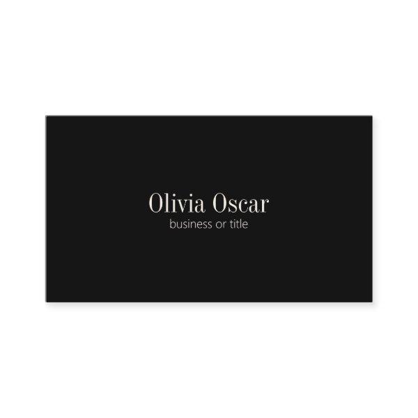 Minimal Simple Black Elegant Job Title Name Custom