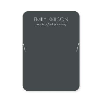 Minimal Simple Black & White Dark Necklace Display