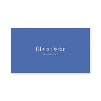 Minimal Simple Cobalt Blue Modern Professional