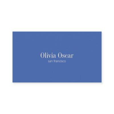 Minimal Simple Cobalt Blue Modern Professional