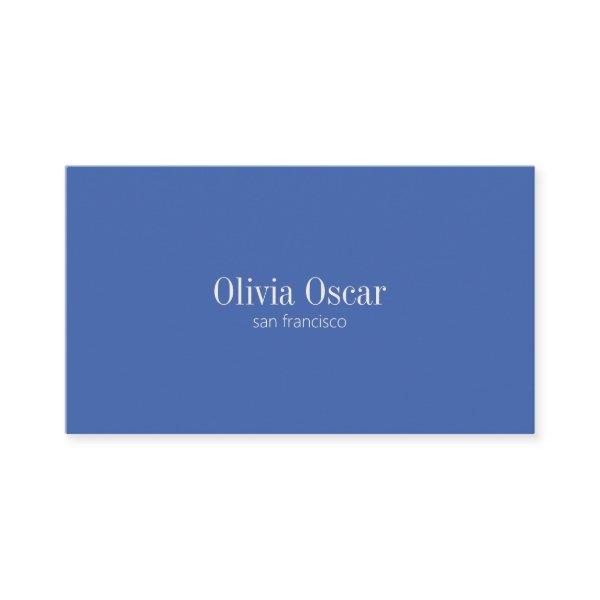 Minimal Simple Cobalt Blue Modern Professional