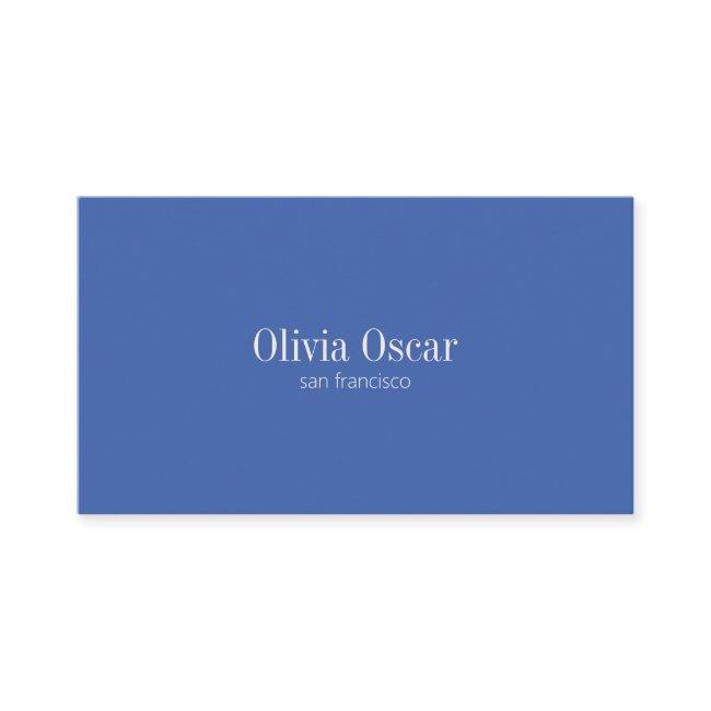 Minimal Simple Cobalt Blue Modern Professional