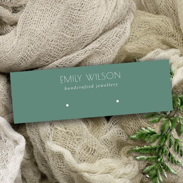 Minimal Simple Dusky Blue Green Earring Display Mini