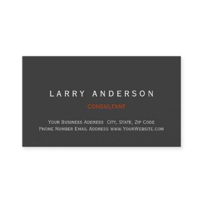 Minimal Simple Grey Plain Consultant