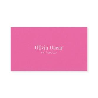 Minimal Simple Hot Pink Modern Professional