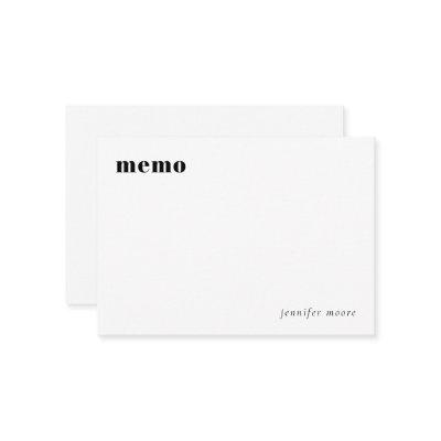 Minimal Simple Memo Planner Note Card