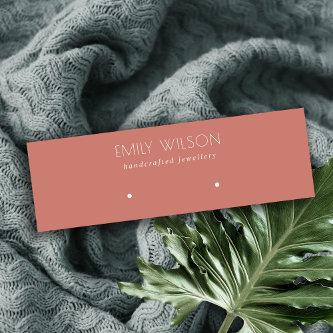 Minimal Simple Tomato Red Muted Earring Display Mini