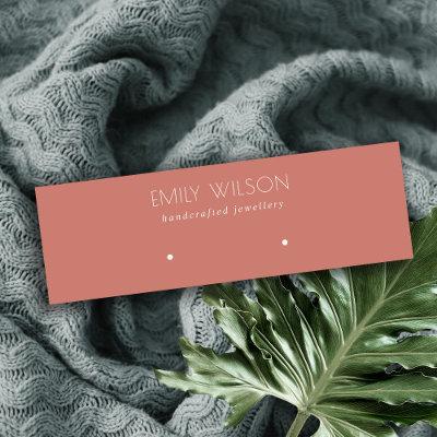Minimal Simple Tomato Red Muted Earring Display Mini