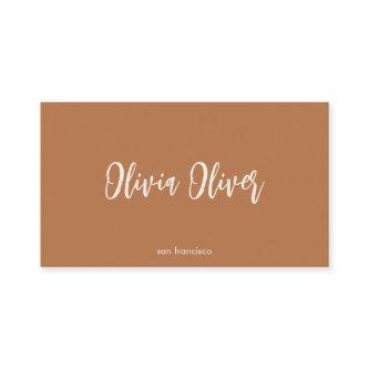 Minimal Terracotta Script Calligraphy Boho Modern