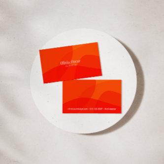 Minimal Unique Red Orange Abstract Art Creative