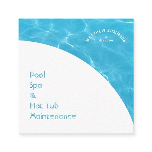 Minimalist Abstract Pool Water Ripples    Square