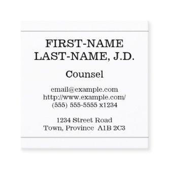 Minimalist and Understated Counsel